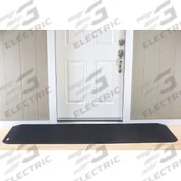 EZ EDGE Door Ramp: 82 in Lg, ADA Compliant, Black, Rubber (MPN MRAEZ1540). Key specifications — Brand: EZ EDGE.