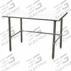 APPROVED VENDOR Work Table: Fixed Ht, Stainless Steel, 48 in x 30 in, 600 lb Overall Load Capacity (MPN 4UEJ3). Key specifications — Brand: APPROVED VENDOR; Unit Type: Not Expandable or Modular.