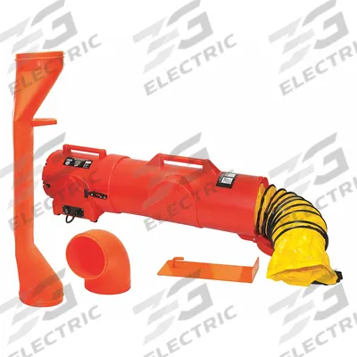 AIR SYSTEMS INTERNATIONAL Confined Space Fan Kit: 115 V AC, 8 in Duct Dia, 1/3 hp Horsepower - Axial Blower & Ducting Combination Units