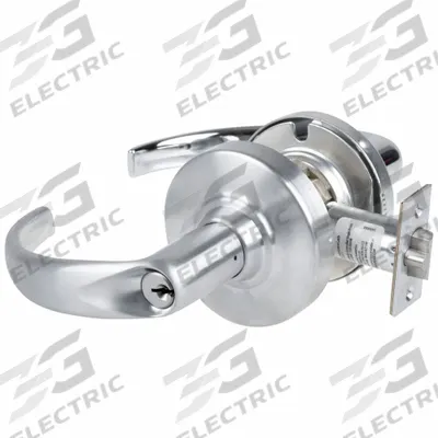 SCHLAGE Door Lockset: Office Lever Locksets, Chrome