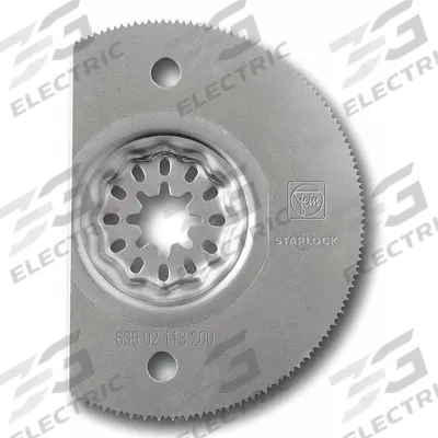 FEIN Oscillating Tool Blade: 3 3/8 in Blade Wd, 3 3/8 in Overall Lg, Long Cutting - Starlock Mounted Blades