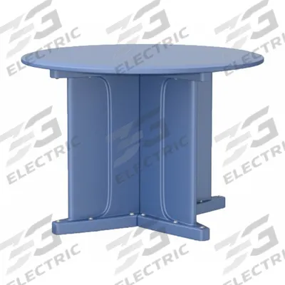 CORTECH Table: 29 in Overall Ht, 42 in Overall Dia, No Game Top, Ballast Accepted - Round X-Base Tables