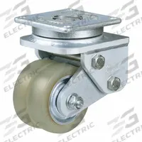 FOOT MASTER Plate Caster: Swivel, Polyurethane, 100 mm Wheel Dia, 30 mm Wheel Wd, 160 mm Mounting Ht (MPN GASD-100ASF-HUD). Key specifications — Caster Type: Swivel; Brand: FOOT MASTER.