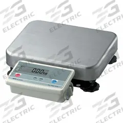A&D WEIGHING Shipping Scale: 300 lb Wt Capacity - Imperial, 15 in Weighing Surface Dp, kg/lb/oz, LCD (MPN FG-150KBM). Key specifications — attr1359868: A&D WEIGHING; attr1359871: 0.02 lb/0.01 kg; attr1359875: RS-232C; attr1359893: 430 Stainless Steel.