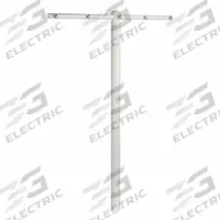 HONEY-CAN-DO T-Post: Steel, 45 3/4 in Overall Ht, 3 in Overall Wd, 11 in Overall Lg, 5 Lines (MPN DRY-01452). Key specifications — attr1035846: Steel; attr1035852: T-Post; attr1044045: HONEY-CAN-DO.