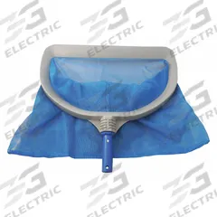 JED POOL TOOLS Leaf Rake: Blue/Gray, Plastic, 17 in Overall Ht, 1 1/2 in Overall Wd (MPN 40-382). Key specifications — attr994960: JED POOL TOOLS; attr994935: Blue; attr994957: Leaf Rake; attr994948: Plastic.