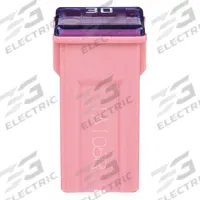 BUSSMANN Automotive Fuse: FMX Series, Pink, Female, Cartridge, Time-Delay, 30 A, 12 V DC, FMX | JCAS (MPN FMX-30). Key specifications — Series: FMX; Brand: BUSSMANN; Equivalent Fuse Series: FMX & JCAS.