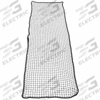US NETTING Conveyor Safety Netting: 25 ft Net Lg, 9 ft Net Wd, 3/8 in Rope Dia, Nylon, Light Duty (MPN CVNLD-925). Key specifications — Brand: US NETTING; Net Material: Nylon.