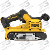 DEWALT Cordless Belt Sander: 20V MAX*, Bare Tool, 3 in Belt Wd, 21 in Belt Lg, 1 Abrasives Included (MPN DCW220B). Key specifications — attr664065: Dust Bag; attr667657: Brushless; attr664061: Cordless; attr664068: Bare Tool; attr664069: 20V MAX*; attr664087: DCW220; attr664060: Belt Sander; attr658779: DEWALT.