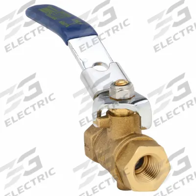 APPROVED VENDOR Manual Two-Way Ball Valve: 1/4 in, Brass, Straight, FNPT x FNPT - Brass Ball Valves with Drain
