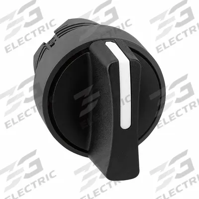 SCHNEIDER Short-Handled Selector Switch: 22 mm Panel Mount Size, 3 Positions - Selector-Switch Operators