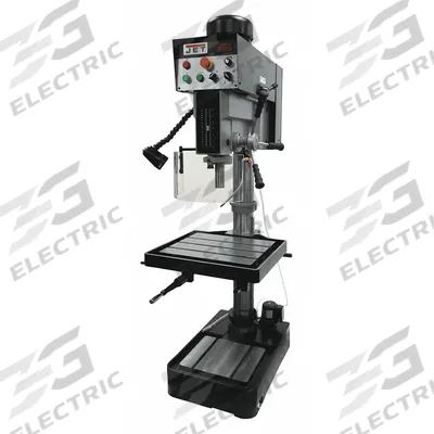JET Floor Drill Press: Belt Drive, Variable Speed, 245 RPM – 2,000 RPM, 460V AC /Three-Phase - Floor Stand Drill Presses with Manual Downfeed