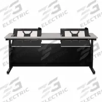 VERSADESK Standing Desk: Gray, Wood, 60 in Overall Wd, 30 in Overall Dp, 36 in Max Desktop Ht, Black (MPN RST6030-BG). Key specifications — Frame Color: Black; Frame Material: Steel; Brand: VERSADESK; Desktop Color: Gray; Desktop Material: Wood.