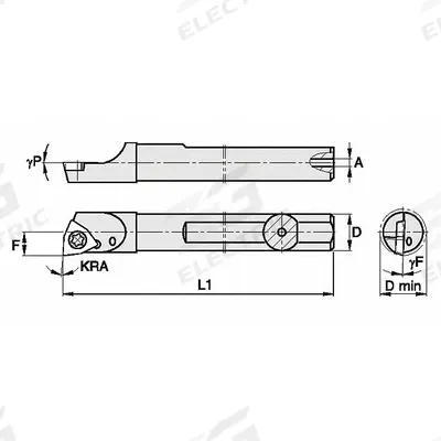 WIDIA Indexable Boring Bar: QSBIW37553R (MPN 2825364) - Indexable Boring Bars
