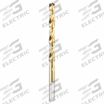 MILWAUKEE Jobber Length Drill Bit: 17/64", 135° Split Point, TiN-Coated HSS - Chip-Clearing High-Speed Steel Jobber-Length Drill Bits