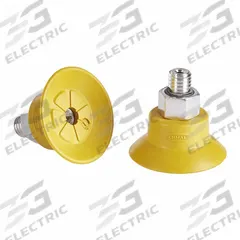 SCHMALZ Vacuum Pad Assembly: G1/8 in, 22.8 mm Pad Dia, NBR-ESD, 55 A, Yellow, 15.5 mm Pad Ht (MPN 10.01.01.14123). Key specifications — attr1019168: 55 A; attr1019165: 10.01.01.14123; attr1019167: SCHMALZ; attr1019180: Yellow.