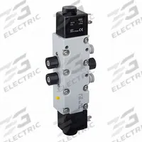 AVENTICS Solenoid Air Control Valve: Series 740, Double Solenoid, 24V DC, Five-Way / Four-Position (MPN 5727560920). Key specifications — attr1077765: 5727560920; attr1077795: Internal Pilot; attr1077808: Non-Locking; attr1077815: Solenoid Air Control Valve; attr1077817: Spring Return; attr1077796: Normally Open/Normally Closed.