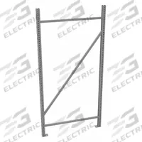 TENNSCO Bulk Storage Upright Frame: 72 in Overall Ht, 14 ga, 17,000 lb Load Capacity, Zinc-Plated (MPN BUF-3672). Key specifications — Overall Depth: 36 in; Color: Gray; Finish: Zinc-Plated; Brand: TENNSCO.