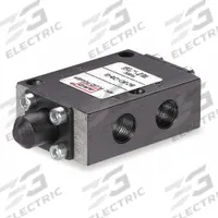 ARO Manual Air Control Valve: 50, Three-Way / Two-Position, Cam Stem, Black, 16 scfm Flow Rate - Max (MPN 5030-06). Key specifications — attr1092903: Black; attr1086905: Spring Return; attr1086907: 50; attr1086914: Normally Closed; attr1086904: Manual Air Control Valve; attr1086871: 5030-06.