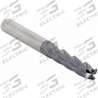 CLEVELAND Square End Mill: Carbide, TiAlN Coated, 4 Flute, 3/8" Mill Dia, 1" LOC, 4" OAL (MPN C81879)