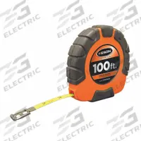 KESON Long Tape Measure: Manual, ST101003X, SAE/Engineers Scale, 100 ft, 1/100 ft, Stainless Steel. Key specifications — attr939846: ST101003X; attr939849: Steel; attr939859: Nonmagnetic Single Hook; attr939850: Single-Sided; attr939855: 1/100 ft; attr944023: Hook End; attr940484: KESON; attr985224: Stainless Steel.