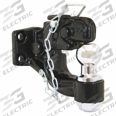 BUYERS PRODUCTS Ball Hitch: 2 in Hitch Mount, 16,000 lb Gross Trailer Wt Capacity - Pintle Hook Hitches with Ball Mount