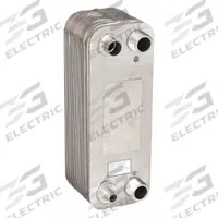 Heat Exchanger: 30,000 BtuH Refrigerant, 50 gpm, 9.02 sq ft, Copper Braze, Stainless Steel Plate (MPN BPR410-34-LCA). Key specifications — Brand: BELL & GOSSETT.