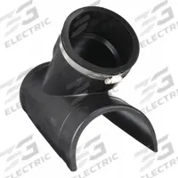 FERNCO Flexible Tap Saddle Wye: PVC, For 4 in Pipe, Iron/PVC, 12 in Overall Lg, 3 Clamps Included (MPN TSW-4). Key specifications — For Location: Below Ground; For Pipe Material: Iron; Brand: FERNCO; Clamp Material: Stainless Steel; Pipe Fitting Material: PVC.