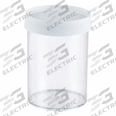 QORPAK Laboratory Jar: Polycarbonate, Polypropylene, 32 fl oz, 261.87 mm Body Dia - Polycarbonate Lab Jars