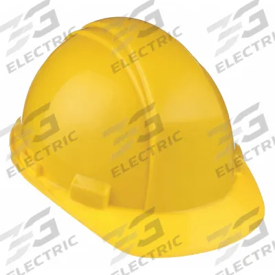 NORTH BY PIP Hard Hat: Yellow, No Graphics, Ratchet (4-Point), Ratchet, Polyethylene - Side and Top Protecting Front-Brim Hard Hats (Type 2, Class E)