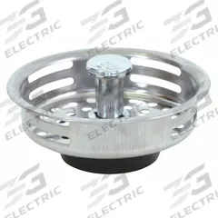 APPROVED VENDOR Strainer: 3 3/8 in Overall Dia, Stainless Steel, Chrome, Silver, Drop-In (MPN 30051). Key specifications — Material: Stainless Steel; Color: Silver; Connection Type: Drop-In; Brand: APPROVED VENDOR; Application: Sink Drain.