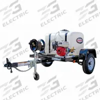 SIMPSON Gas-Powered Pressure Washer: Trailer Pressure Washer, Cold, Cart, Heavy Duty, Direct, Honda (MPN 95000). Key specifications — Manufacturer Part Number: 95000; Engine Brand: Honda; Brand: SIMPSON.