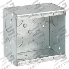 RACO Electrical Box: Steel, 2 Gangs, 2 1/2 in Box Dp, 3 3/4 in Box Wd, 3 3/4 in Box Ht (MPN 691). Key specifications — Brand: RACO; Bracket Style: Without Bracket; Clamp Style: Without Clamps.