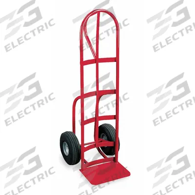 Dayton General Purpose Hand Truck: 650 lb, Single-Loop Handle, Red, Steel, Pneumatic - General Purpose Hand Trucks
