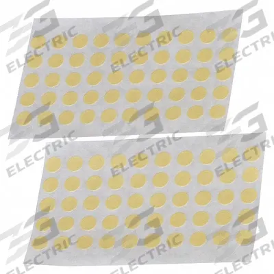 3M Painter's Tape: 2380, Tan, Disc, 3/4 in Pre-Cut Dia, 7.5 mil Thick, Rubber - High-Temperature Masking Tape Discs