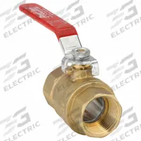 APPROVED VENDOR Manual Two-Way Ball Valve: 1 in, Brass, Straight, FIP x FIP, Full Port Ball Port (MPN 107-815). Key specifications — Brand: APPROVED VENDOR; Handle: Lever.