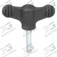 KIPP Hand Knob: Wing, Plastic w/ SS Thread, 1/4"-20 Thread, 20 mm Thread Lg, 50 mm Dia (MPN K0274.01A2X20). Key specifications — Brand: KIPP.