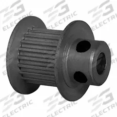 DAYTON Timing Pulley: Modified Curvilinear, Fixed, For GT Timing Belt Section, For 9 mm Belt Wd (MPN 21-2P09M6FA4). Key specifications — Brand: DAYTON; Finish: Clear Anodized; For Belt Series: Powerhouse®.
