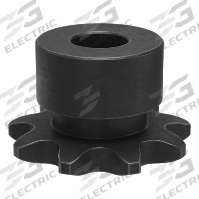TRITAN Sprocket: One-Sided Hub, For Single Strands, 35, 9 Teeth, 1.096 in Pitch Dia - Size 35 Plain-Bore Roller Chain Sprockets