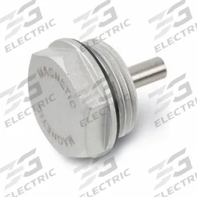 JW WINCO Threaded Plug: with Alnico Magnet, Aluminum, Fluorine Rubber Seal, Type G - Aluminum Threaded Plugs with Magnet