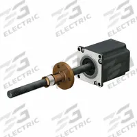 PBC LINEAR Precision Lead Screw: Lead Screw Assembly, Anti-Backlash, PTFE, Stainless Steel, 300, B (MPN LSR1605T-0500-RCF-231-NNN-N). Key specifications — Motor IP Rating: IP40; Motor Length: 79.0 mm; Nut Shape: Round; Nut Type: Anti-Backlash; Phase: 2; Rated Current: 2.2 A; Steps per Revolution: 200; Brand: PBC LINEAR.