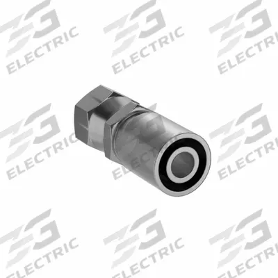 PARKER Hydraulic Crimp Fitting: Steel x Steel, Straight, -12 For Hose Dash Size - Parker Crimp Hydraulic Hose Fittings with Metric Connection