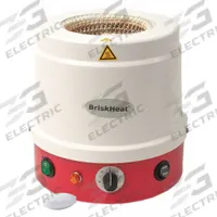 BRISKHEAT Heating Mantle: 100 mL Capacity, 110 W Watt - Max, Plastic, Metal, 450°C Temp - Max (MPN HM0100MS1). Key specifications — Brand: BRISKHEAT; Housing Material: Metal; Mantle Material: Plastic; Manufacturer Part Number: HM0100MS1; For Use With: 100 mL Bottom Flasks; Includes Controller: Controller Included; Requires Controller: Controller Required.