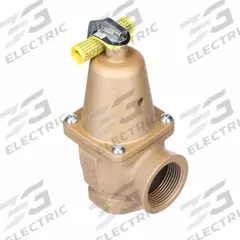 WATTS Pressure Relief Valve: FNPTF x FNPTF, 1 in x 1 1/4 in, Iron, 40 psi Max. Op Pressure (MPN F382870). Key specifications — Brand: WATTS.