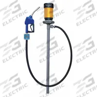 DAYTON Electric Drum Pump: 120 V AC, 1 1/10 hp HP, Polypropylene, 10 gpm Max. Flow Rate, Digital (MPN 6GKR2). Key specifications — Brand: DAYTON; Nozzle Material: Stainless Steel; Meter: Digital; Pump Kit Type: Pump with Discharge Hose, Nozzle & Meter.