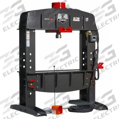 EDWARDS Hydraulic Press: Electric, H-Frame - Hydraulic-Electric H-Frame Hydraulic Presses with PLC