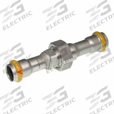 APOLLO Crimp Union Fitting: 3/4 in Pipe x 3/4 in Pipe Size, Press-fit x Press-fit - Gas Stainless Steel Press Pipe Fittings