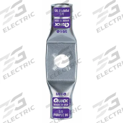 FUSION Lug Starter/Ground: Locking Lug, Lug, Tin Plated Copper, 3/0 ga, Purple - Locking Lugs