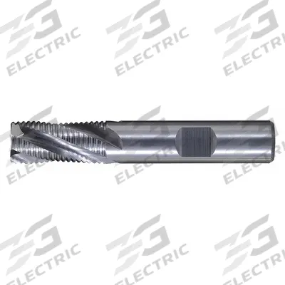 CLEVELAND Roughing End Mill: Carbide, 4 Flute, Fine Pitch, 1/4" Mill Dia, 3/8" LOC - Square Carbide Roughing End Mills