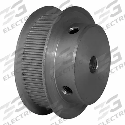 Dayton Timing Pulley: Modified Curvilinear, Fixed, For GT Timing Belt Section - GT Section Fixed-Bore Timing Pulleys with Hub
